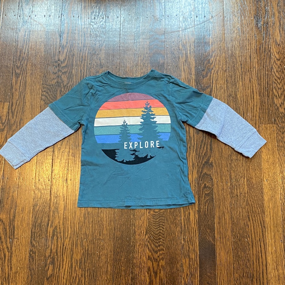 Hanna Andersson Green Long Sleeve Shirt